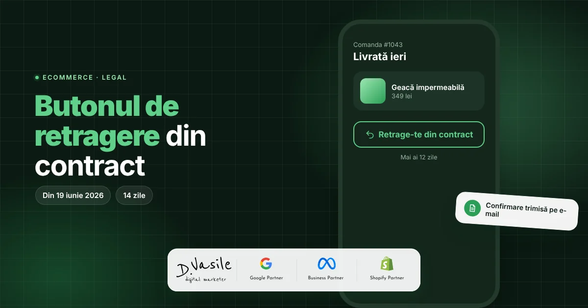 Butonul de retragere din contract: ce cere noua regulă UE pentru magazinele online