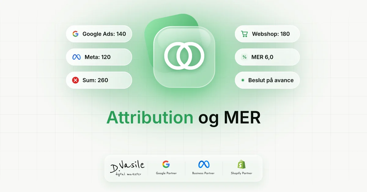Attribution i Google Ads og Meta: brug MER